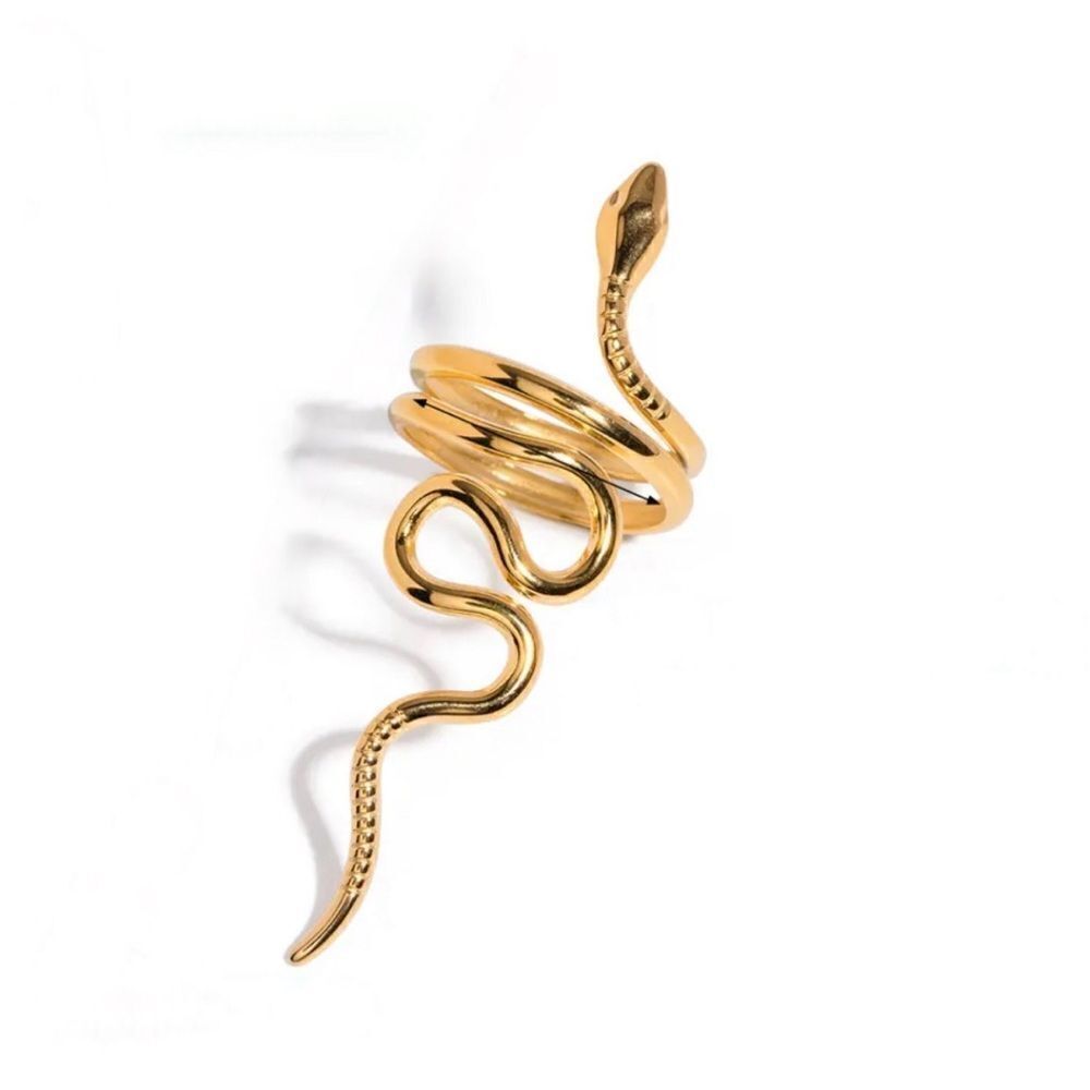 Gold snake ring M404